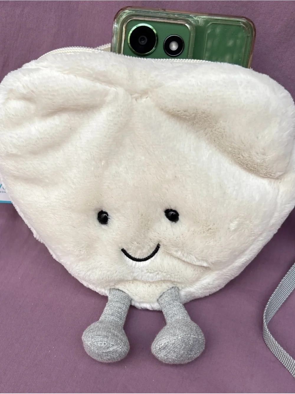 RETIRED Jellycat Amuseables CREAM HEART Bag Authentic US seller NWT crossbody